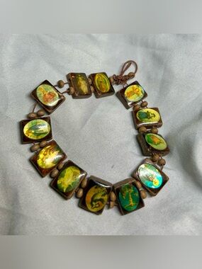 Vintage Religious Saints Bracelet from Spain